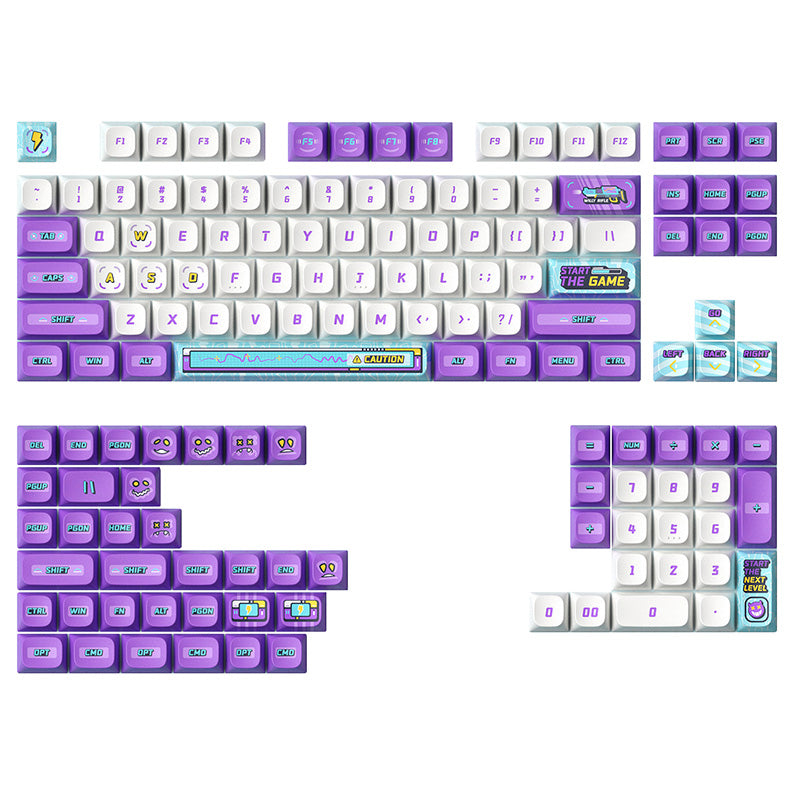 Keytok KDS Arcade-ia Dye-Sub PBT Keycaps - 142pcs Set