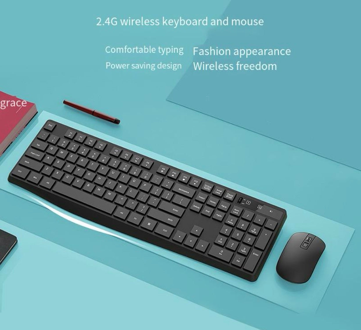 2.4G wireless keyboard mouse set gaming office computer keyboard set