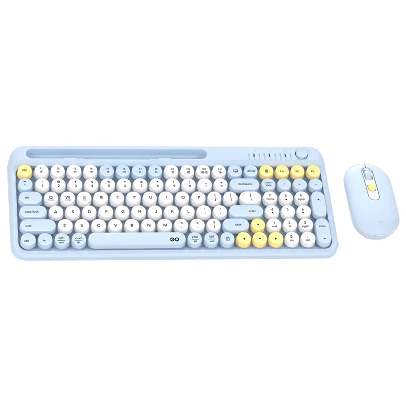 Fantech GO MOCHI101 95% Wireless Keyboard and Mouse Combo Computer Keyboard Set - Blue