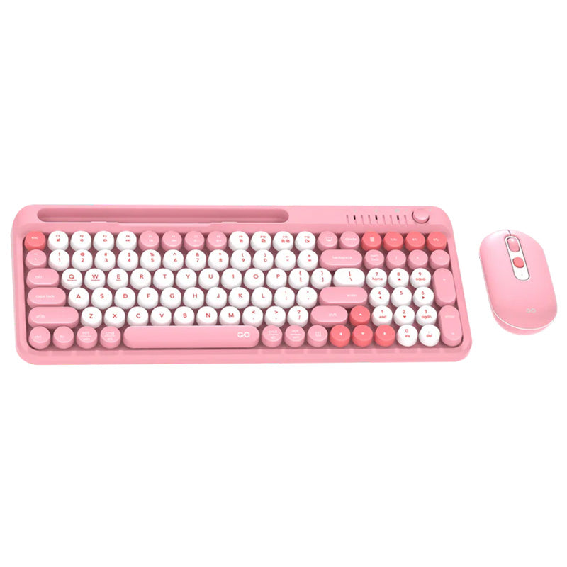 Fantech GO MOCHI101 95% Wireless Keyboard and Mouse Combo Computer Keyboard Set - Pink