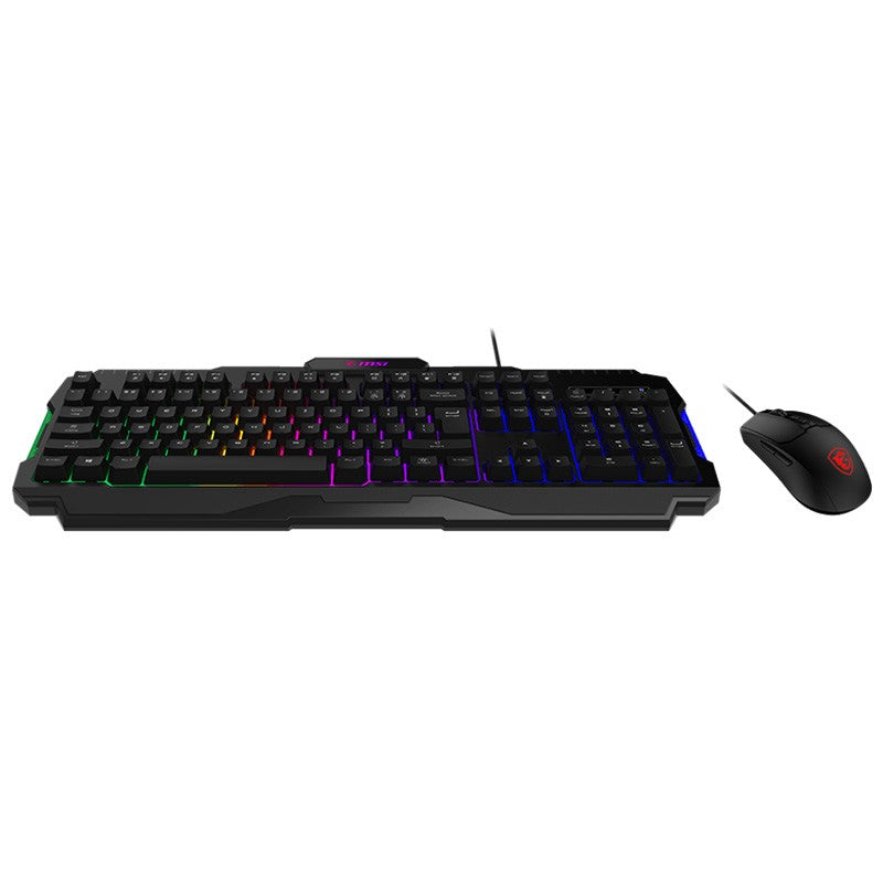 MSI Forge GK100 RGB Wired Gaming Keyboard and Mouse Combo - Black