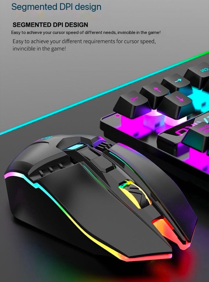 R905 Wireless Keyboard Mouse Combination Game Glowing Keyboard Set