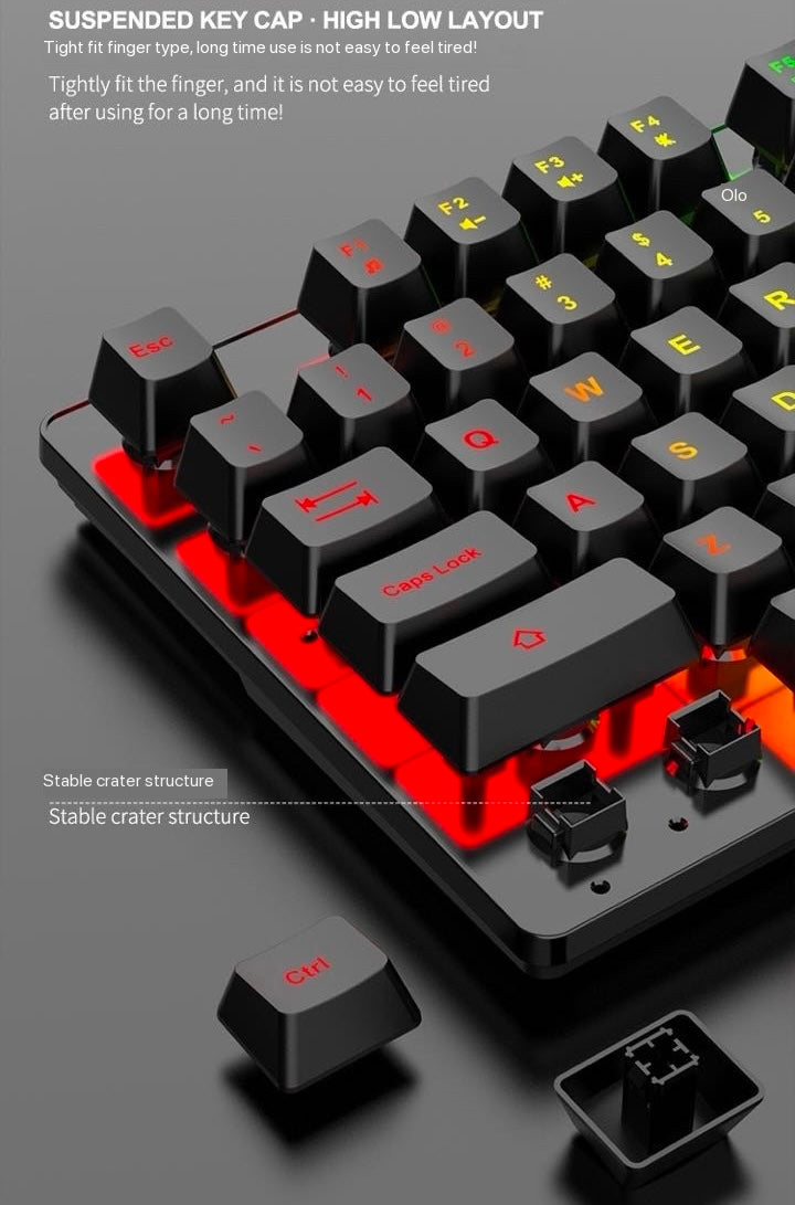 R905 Wireless Keyboard Mouse Combination Game Glowing Keyboard Set