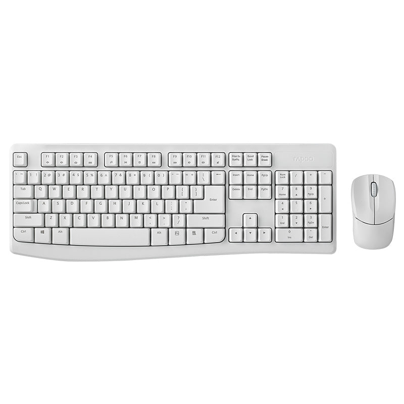 Rapoo X1800 Pro Wireless Mouse & Keyboard Combo - White