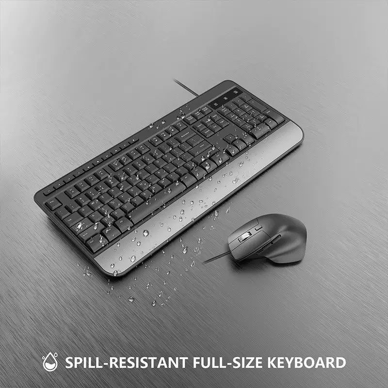 Wired office keyboard ergonomic game mouse keyboard set