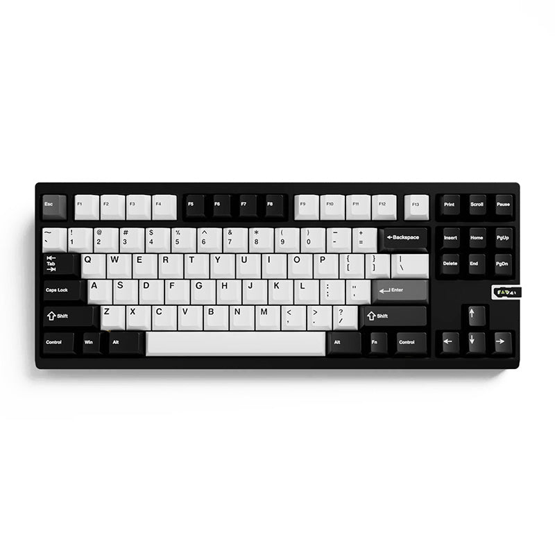Chilkey ND TKL Tri-Mode 1.6mm Non Flex-Cut Mechanical Keyboard Kailh Blue Lotus Switch - Jet Black