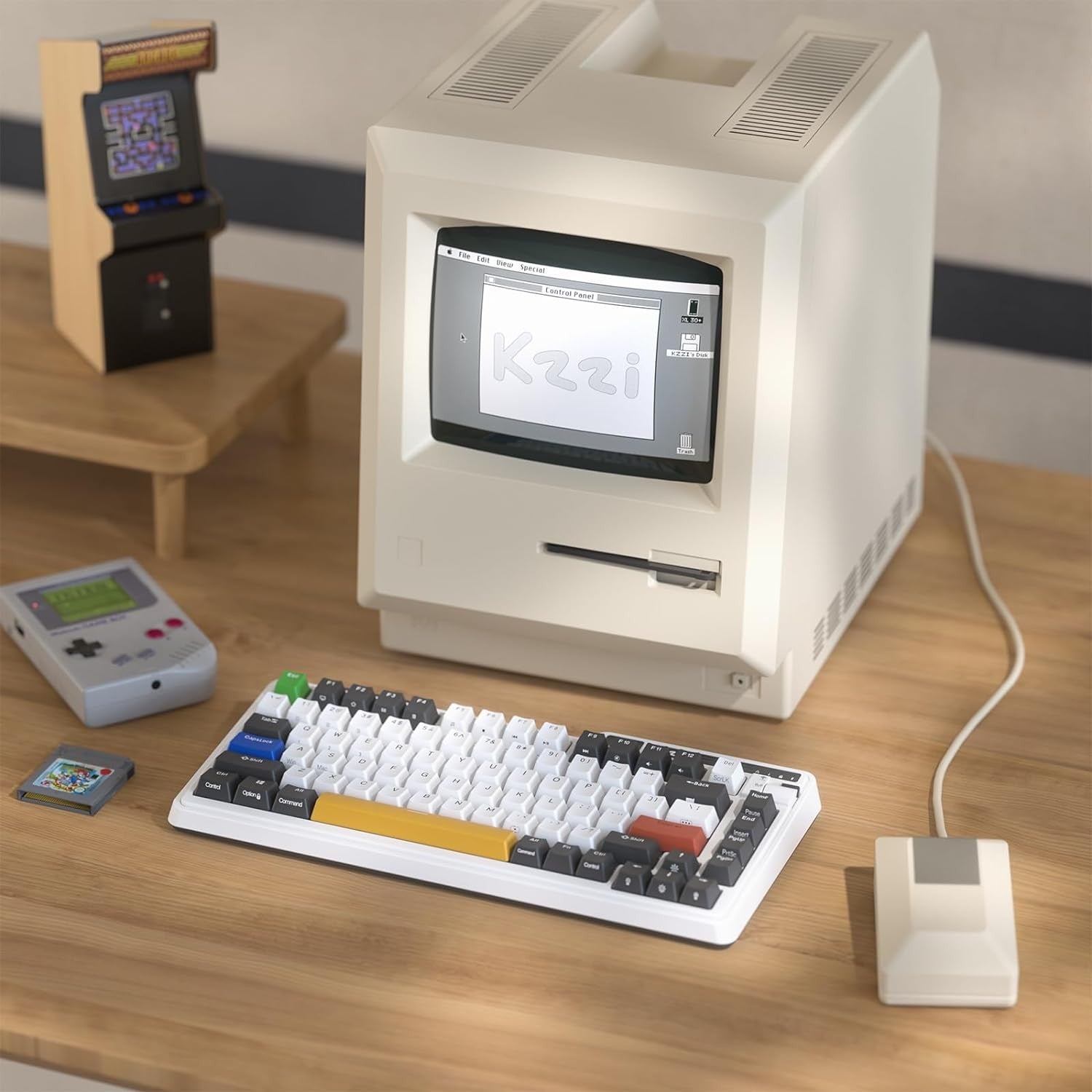 KZZI K75 PRO RGB 75% Wireless Gasket Mechanical BT 5.0/2.4G/USB-C 82 Keys Hot Swappable Gaming Keyboard Knob & Power DisplayCustom Linear Switches