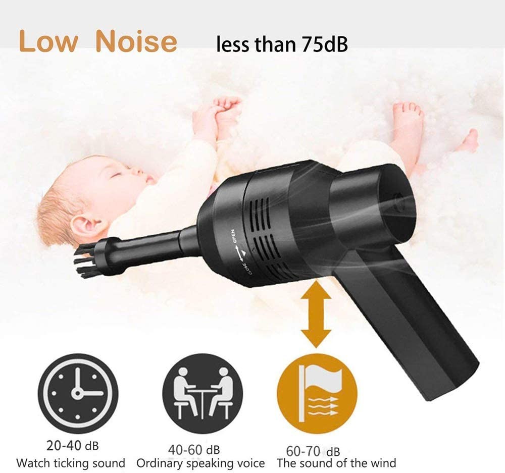 Cordless Vacuum Cleaner Keyboard Vacuum Cleaner Portable Car Vacuum Cleaner Getting Dust and Crumbs Off Computer,Car Interior & Other Crevices