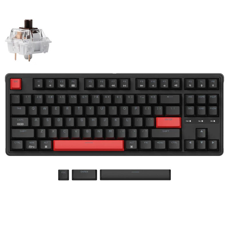 Keychron C3 Pro QMK/VIA RGB Wired Mechanical Keyboard - Brown Switch