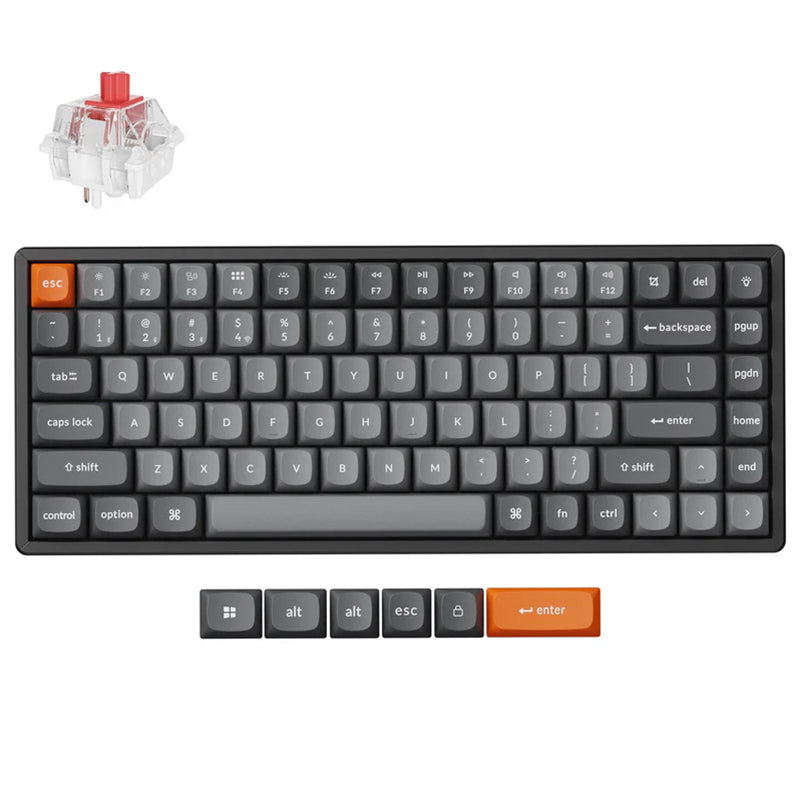 Keychron K2 Max QMK RGB Aluminium Frame Wireless Mechanical Gaming Keyboard - Red Switch