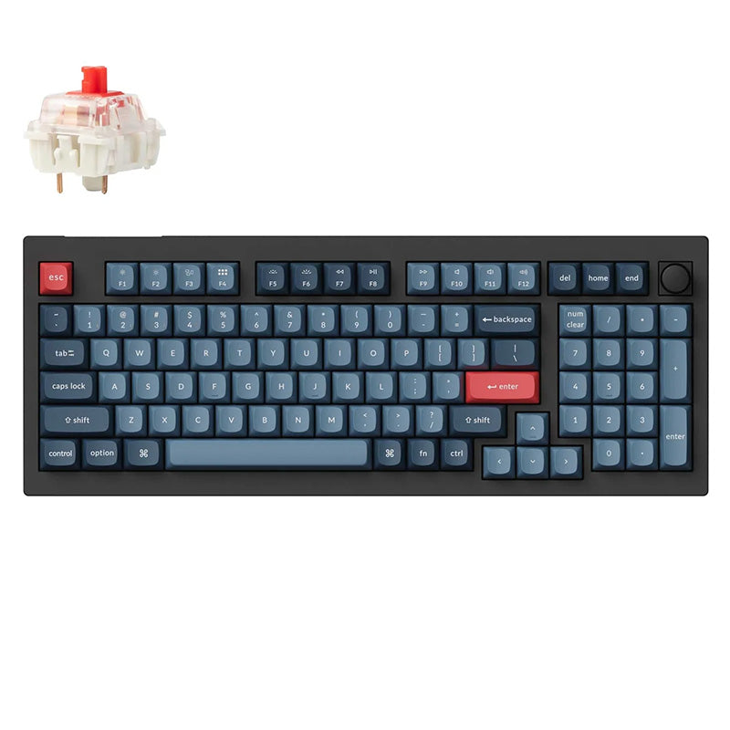 Keychron V5 MAX 96% Full Assembled Knob RGB Hot-Swap Wireless QMK Custom Keyboard Gateron Jupiter Red Switch
