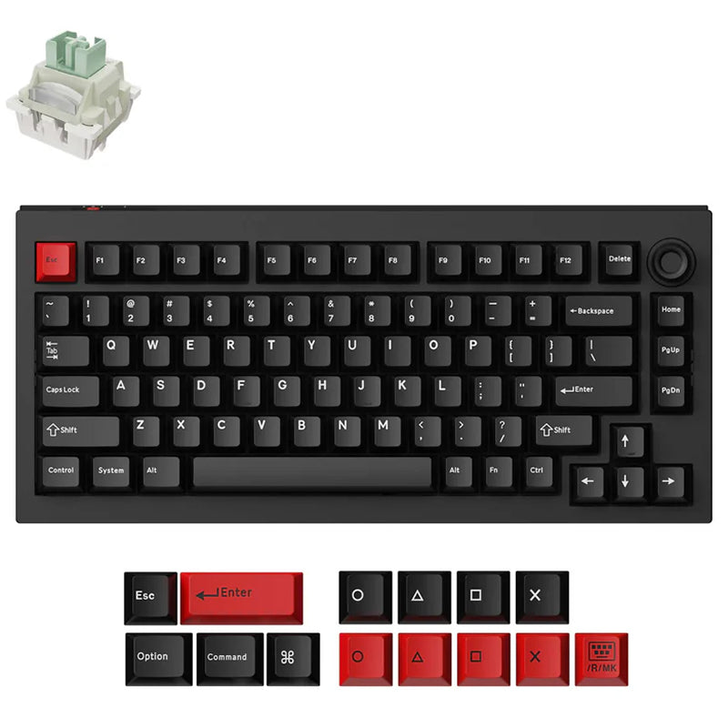 Keychron Lemokey L5 HE Magnetic Switch Custom Gaming Keyboard Dark Master - Lemokey Ultra-Fast Lime Magnetic Switch