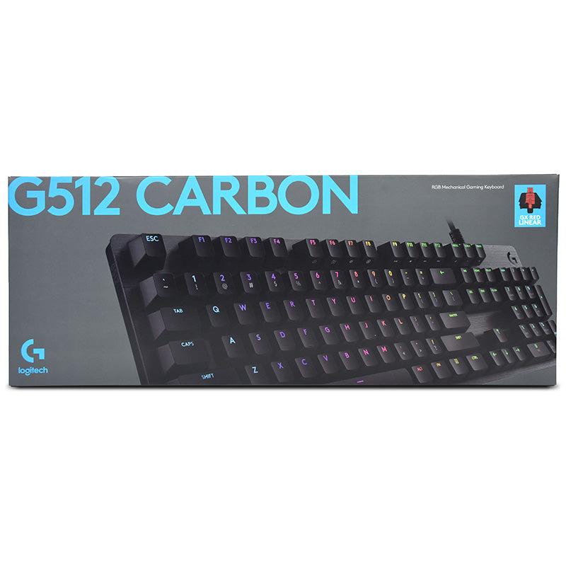 Logitech G512 Carbon RGB Mechanical Gaming Keyboard - GX Red Switch