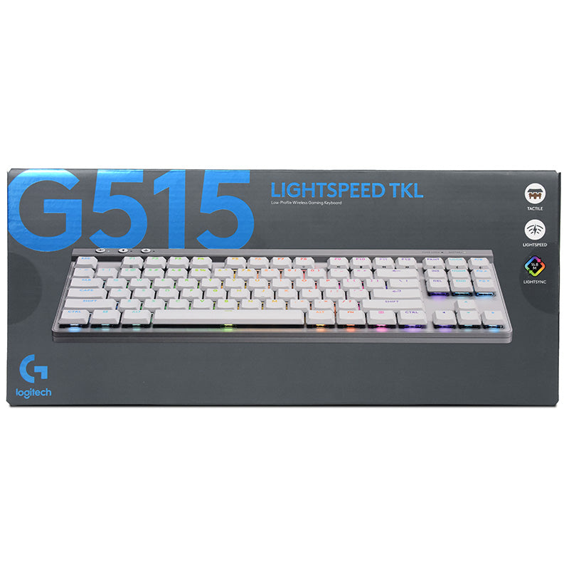Logitech G515 Lightspeed TKL Wireless Gaming Keyboard - White English Tactile