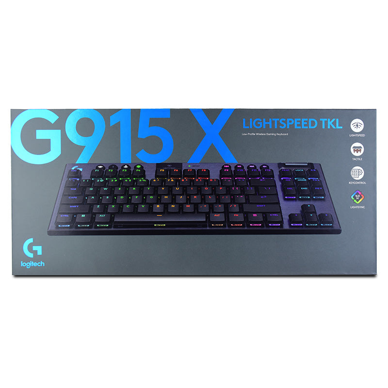 Logitech G915 X Lightspeed TKL Wireless Gaming Keyboard - Black English Tactile