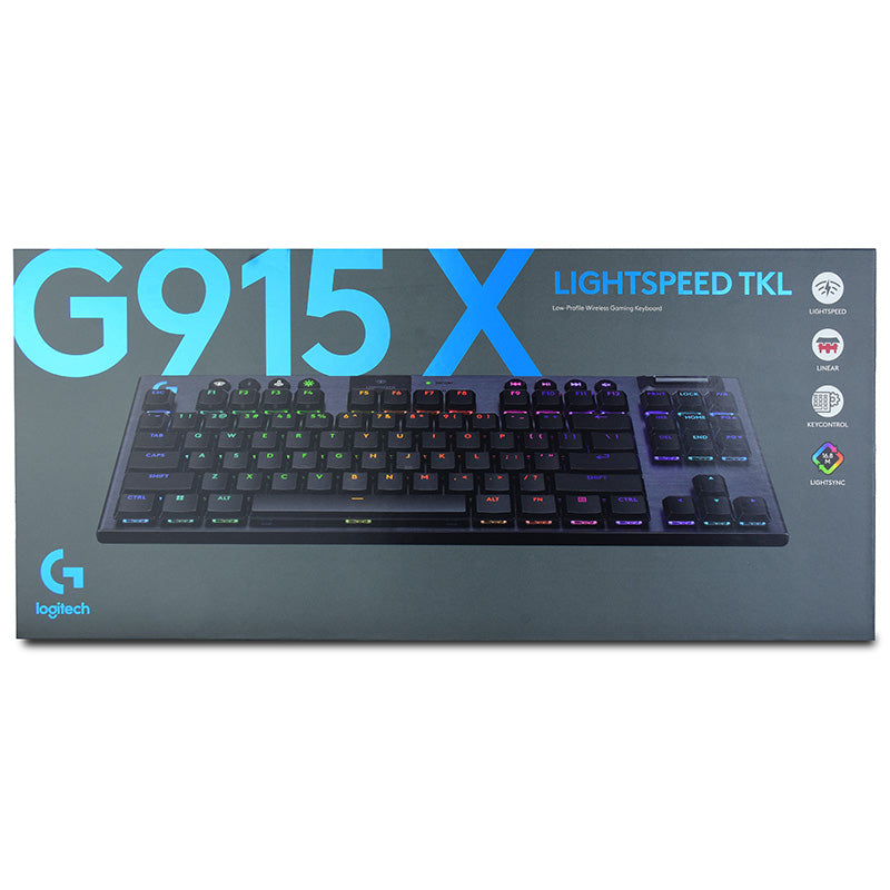 Logitech G915 X Lightspeed TKL Wireless Gaming Keyboard - Black Linear