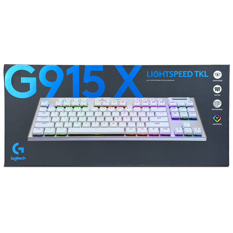 Logitech G915 X Lightspeed TKL Wireless Gaming Keyboard - White English Tactile