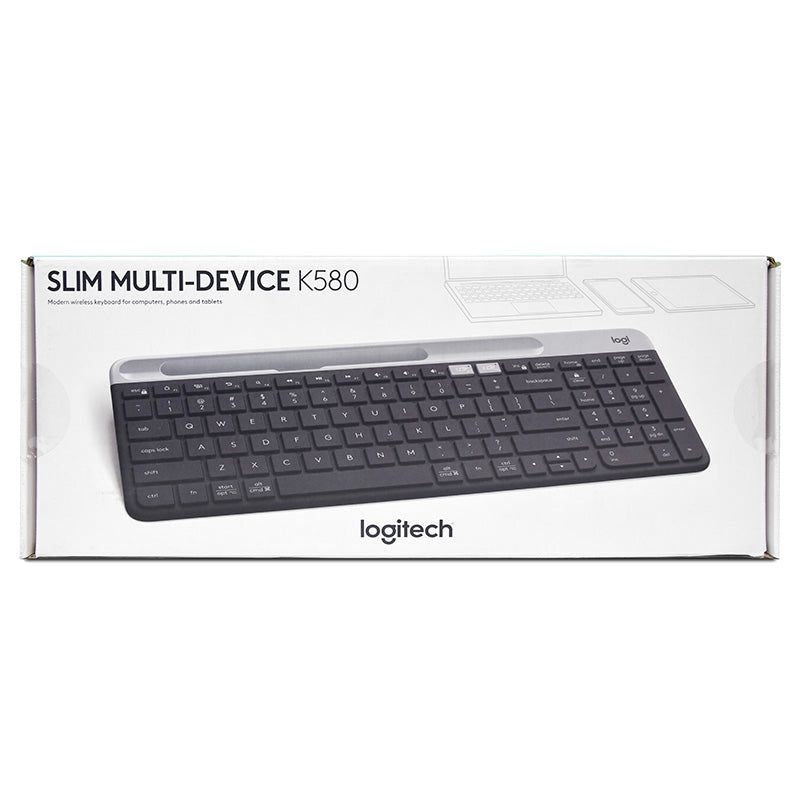 Logitech K580 Slim Multi-Device Wireless Keyboard - Graphite
