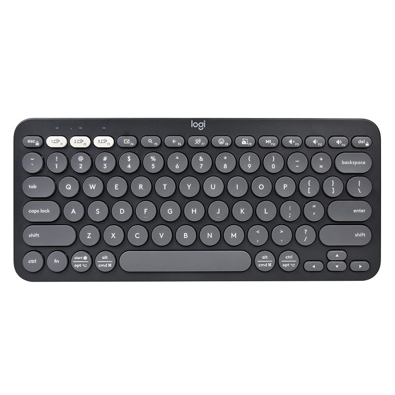Logitech Pebble Keys 2 K380S Slim Bluetooth Wireless Keyboard - Tonal Graphite