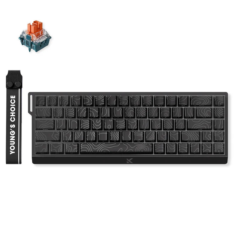 MCHOSE Ace 68 HE Magnetic 8K Wired Gaming Keyboard - TTC Uranus Magnetic Switch eSports Black Topographic