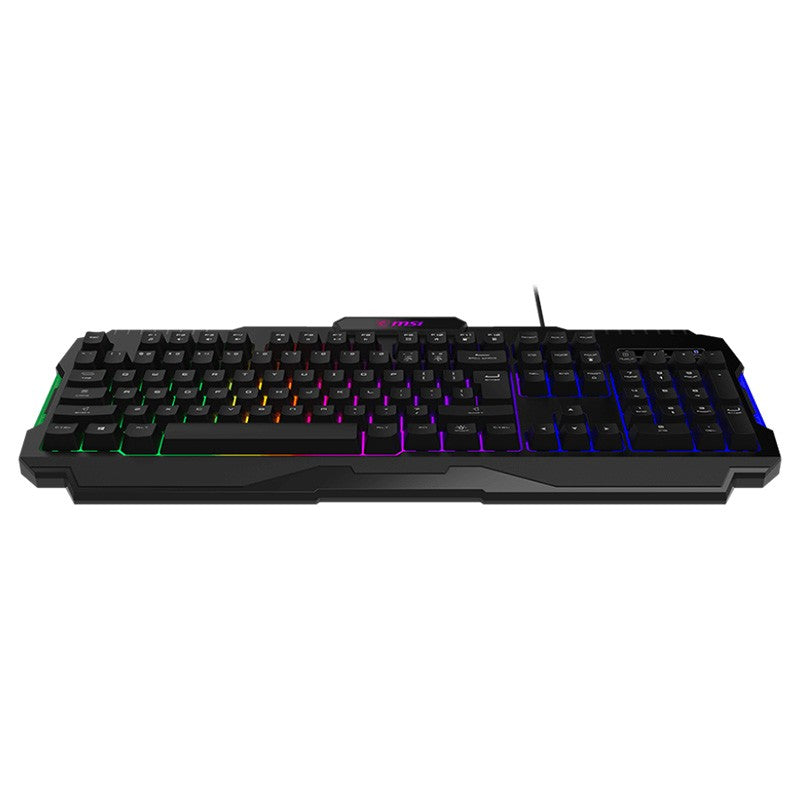 MSI Forge GK100 Membrane RGB Wired Gaming Keyboard - Black