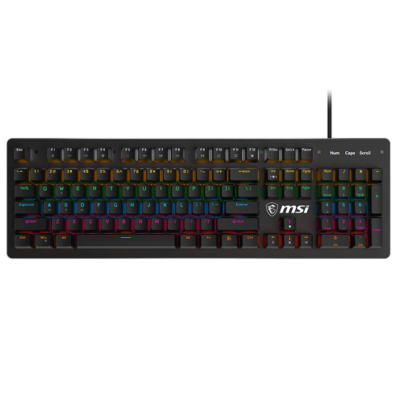 MSI Forge GK300 RGB Advanced Wired Mechanical Gaming Keyboard - Blue Switch