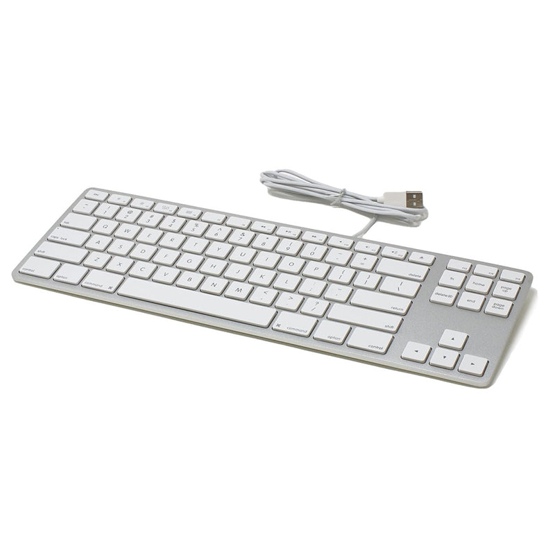 Matias Wired Aluminum Tenkeyless Keyboard for Mac - Silver
