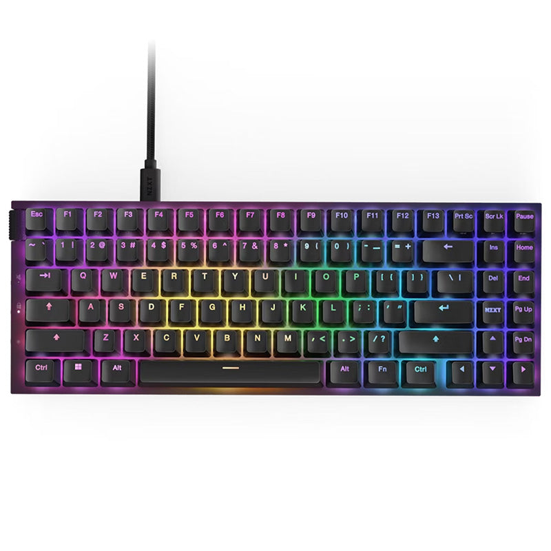 NZXT Function 2 MiniTKL Compact Tenkeyless Optical Gaming Keyboard - Black