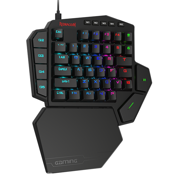 Redragon K585 DITI One-Handed RGB Mechanical Gaming Keyboard,Red Switch