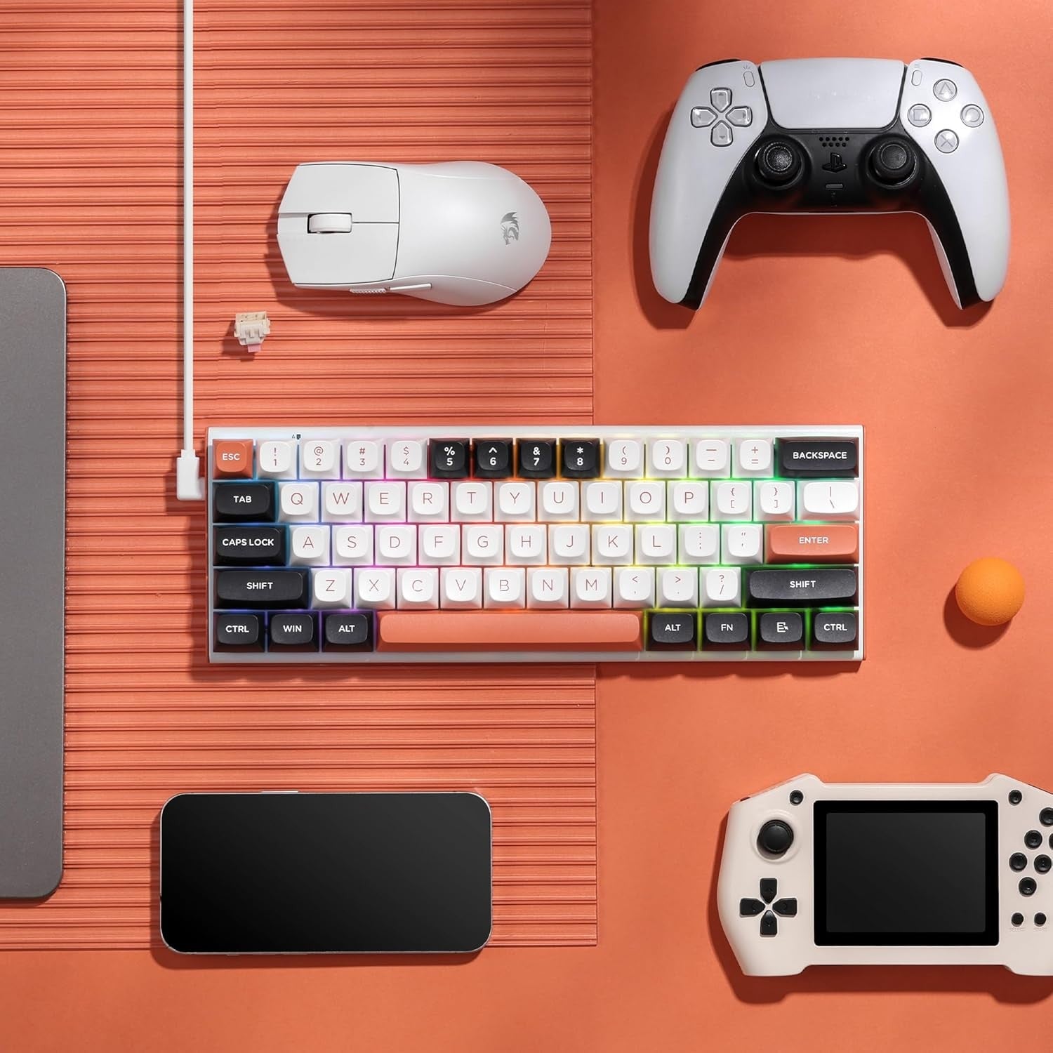 Redragon K683 Rapid Trigger HE Gaming Keyboard, 60% 61 Keys Wired Mechanical Keyboard w/Hyper-Fast Actuation, Dedicated Magnetic Switch