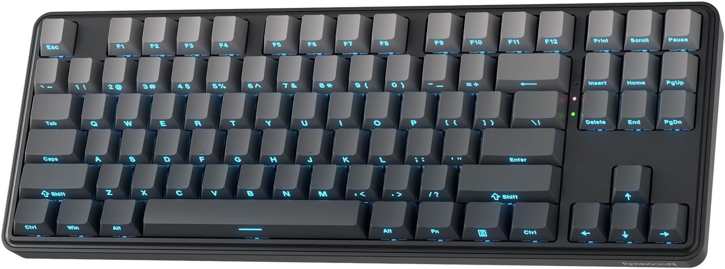 Redragon K707 PRO GB 80% Gasket RGB Gaming 3-Modes Wireless TKL Mechanical Hot-Swap 5-Layer Noise Dampening Keyboard, Mint Mambo Switch