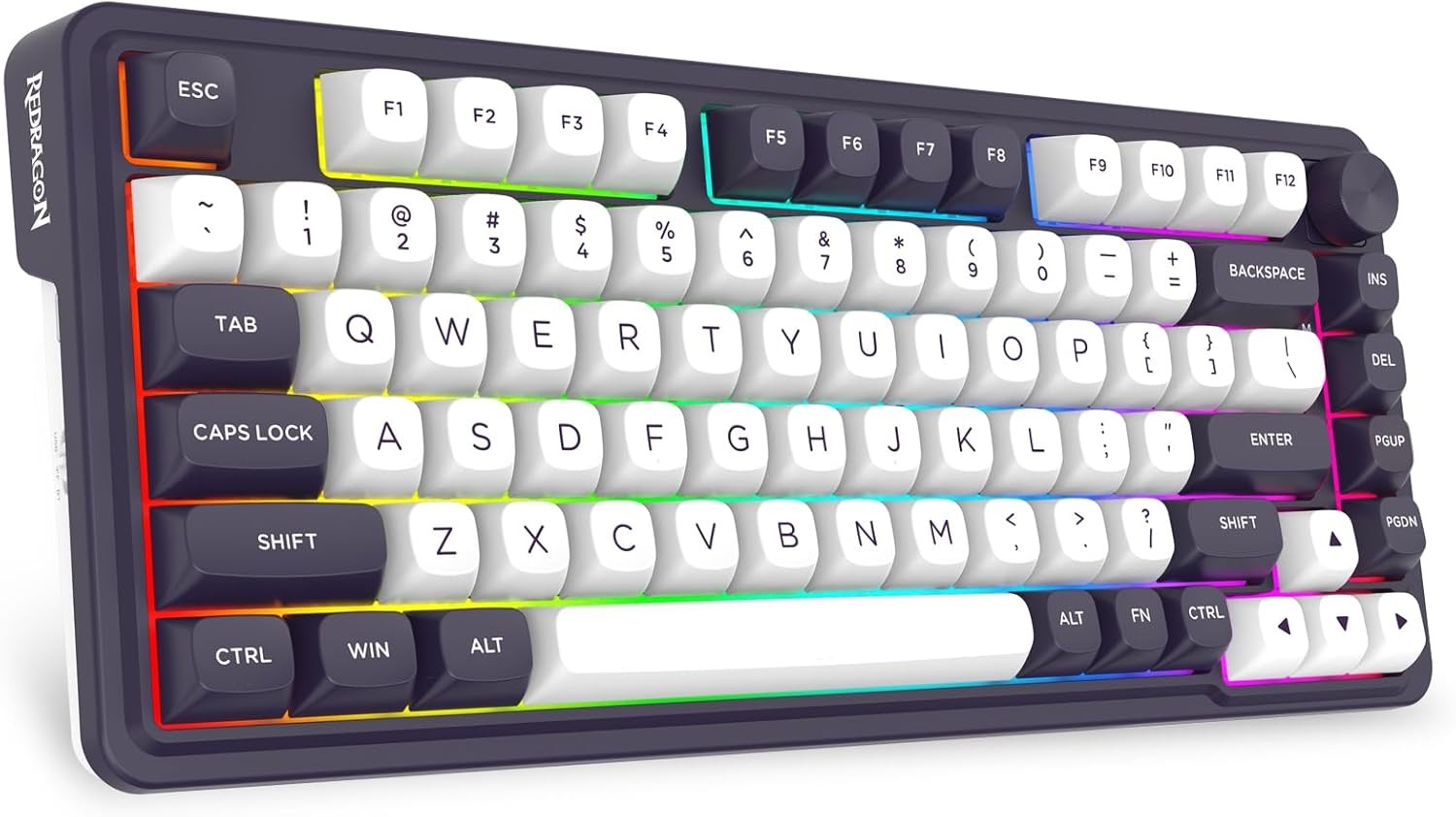 Redragon K715 PRO Custom Programming Gaming Keyboard, 81 Keys Wireless Programmable Gasket Mechanical Hot-Swap Socke w/Hot-Swap Socket,Noise Dampening