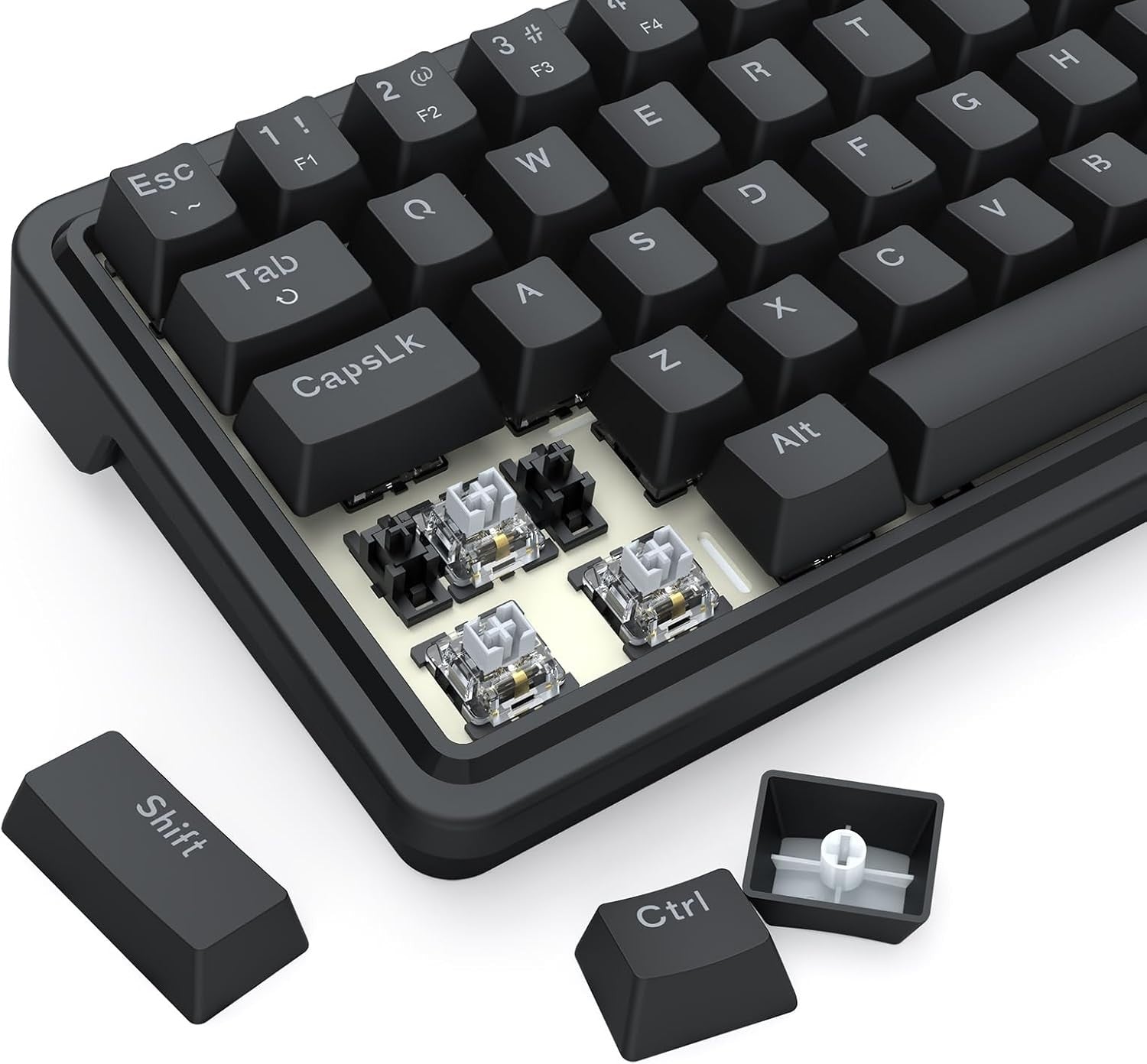 Redragon K722 60% Wired Gasket RGB Gaming 61 Keys Hot-Swap Mechanical 3-Layer Noise Dampening Keyboard,Dragon Chant Switch