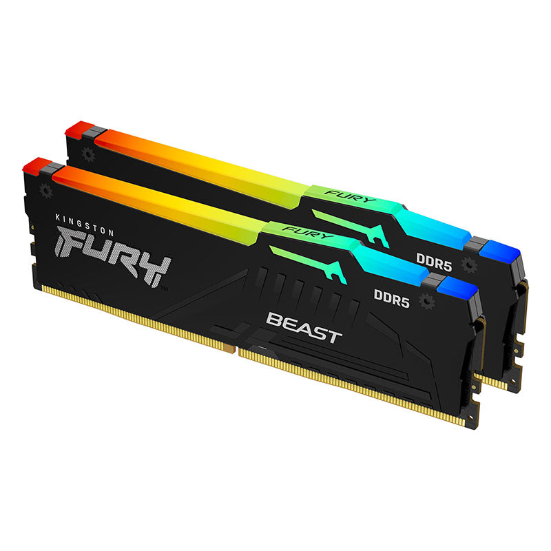 Kingston 32GB KF560C36BBE2AK2-32 Fury Beast RGB 6000MHz CL36 DDR5 RAM