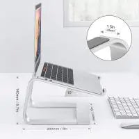 Laptop Stand Holder Aluminum Ergonomic Computer Stand Labtop Riser Detachable Notebook Stand Heavy Tablet Stand for 10-15.6” Laptops
