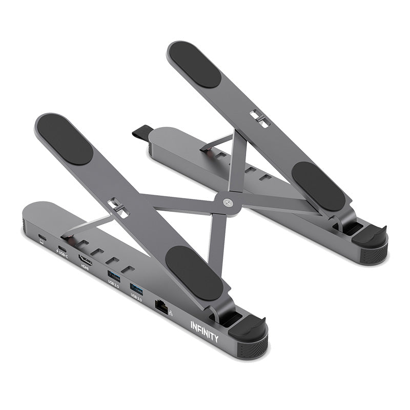 Infinity Laptop Stand with 5-in-1 Hub