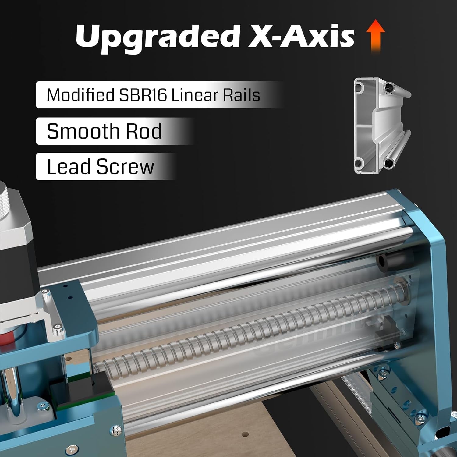 CNC Machine 4040-PRO MAX with 710W Trimmer CNC Router & Linear Rail Driven, 3 Axis Engraving Machine for Wood Metal Acrylic Cutting Milling, GRBL Cont