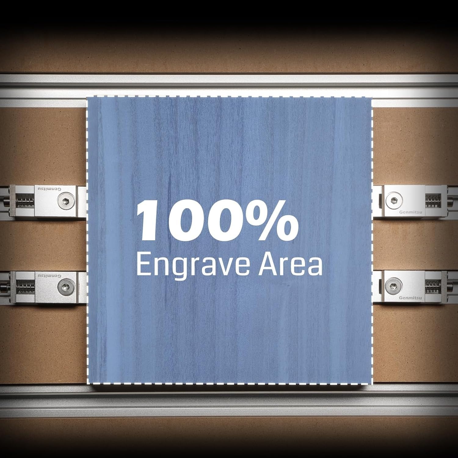 Genmitsu 2PCS Upgrade Aluminum Mini Vise Clamp Toe Clamp, High-Precision CNC Router Clamp Size 2.2" x 0.9" x 0.8" , Low Profile