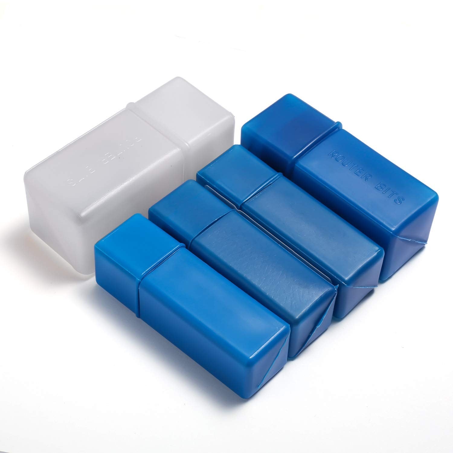 Genmitsu 5PCS V-Groove Router Bits Set, 6mm Shank, 3D V Shape Milling Wood Cutter Knife CNC Engraving Router Bit, VG05A