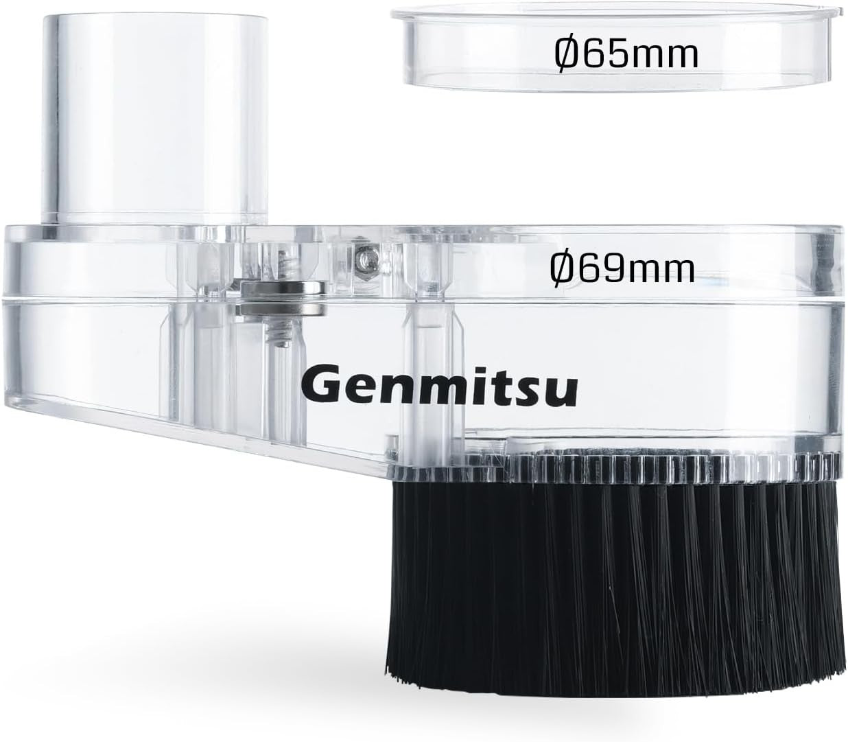 Genmitsu 65mm & 69mm CNC Dust Shoe, Compatible with Most 65mm/69mm Spindle Motor Compact Router, Hose Adapter Inner Diameter 38mm , Transparent