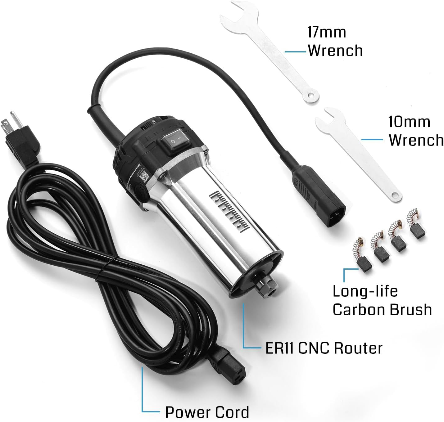Genmitsu 710W 65mm Diameter Compact Router with ER11 Collet
