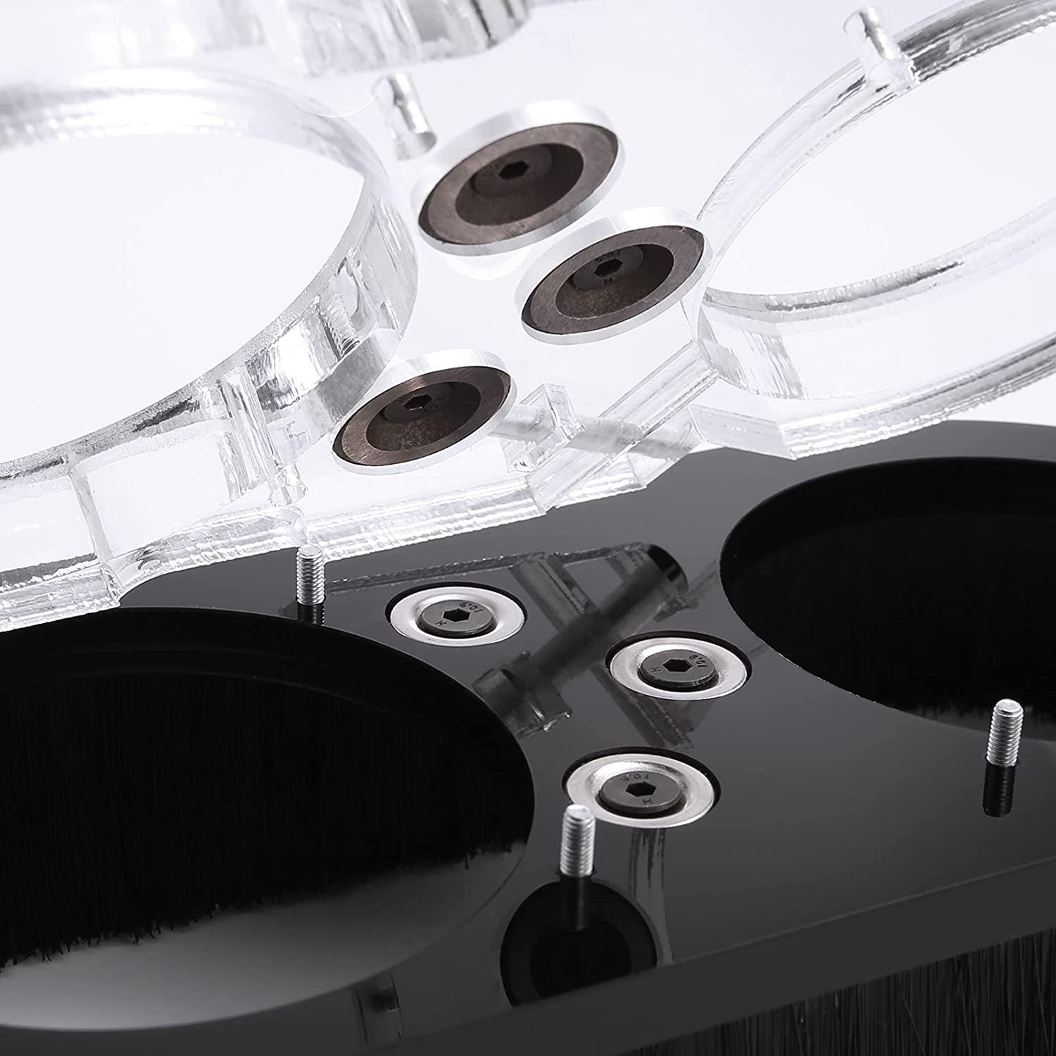 Genmitsu CNC Dust Shoe 69mm Spindle Acrylic Cover Cleaner for CNC Router PROVerXL 4030/ CNC Machines with a 69mm Diameter Motor