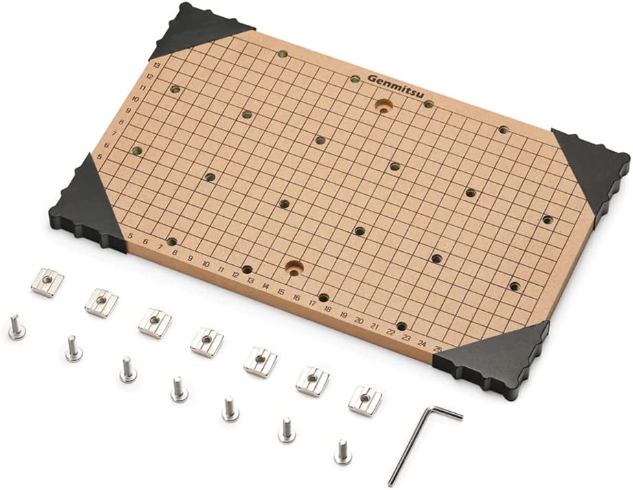 Genmitsu CNC MDF GRID Spoilboard for 3018 CNC Router Machine, Compatible with 3018-PRO/ 3018-PROVer/ 3018PROVer Mach3, 300 x 180 x 12mm