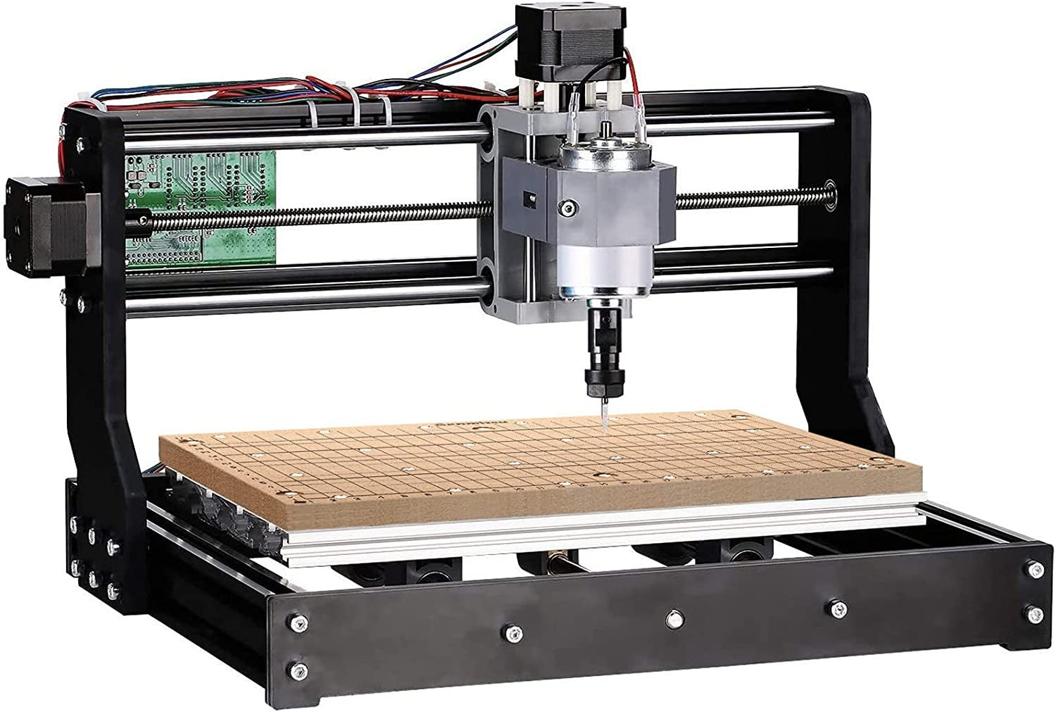 Genmitsu CNC MDF GRID Spoilboard for 3018 CNC Router Machine, Compatible with 3018-PRO/ 3018-PROVer/ 3018PROVer Mach3, 300 x 180 x 12mm