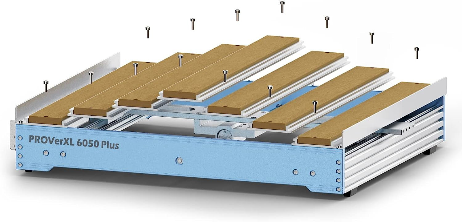 Genmitsu CNC Machine PROVerXL 6050 Plus for Metal Wood Acrylic MDF Carving, GRBL Control, 3 Axis Milling CNC Router Machine, Hybrid Table, Working Are
