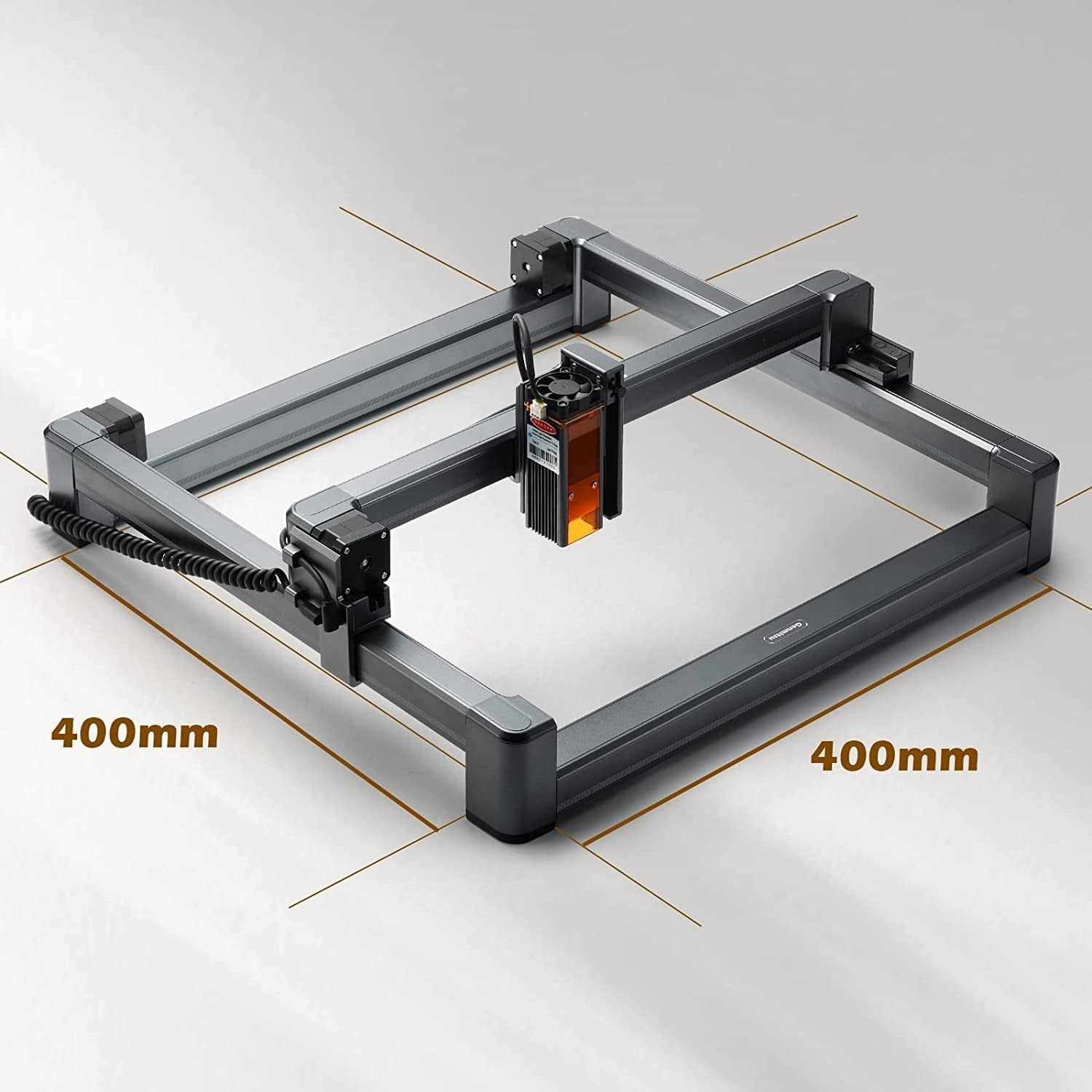Genmitsu Jinsoku LC-40 Laser Engraver, 5.5W Compressed Spot Laser Engraving Machine with Passive Air Assist, APP Control, Linear Rail, Limit Switch