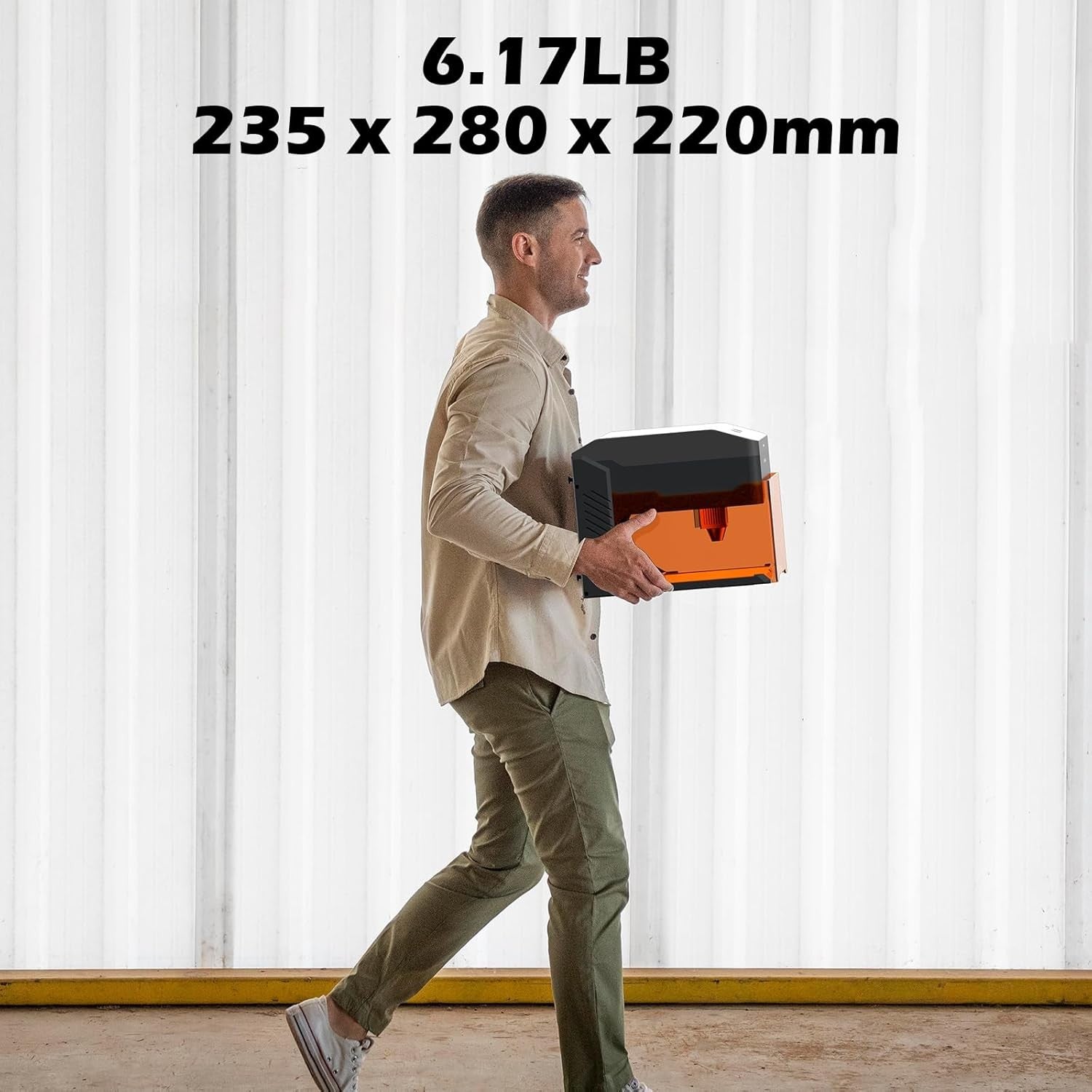 Kiosk 2.5W Laser Engraver, Light Weight & Portable Laser Engraver Machine, Home Laser Cutter with Acrylic Enclosure 3.9 x 3.9inch Engraving Area