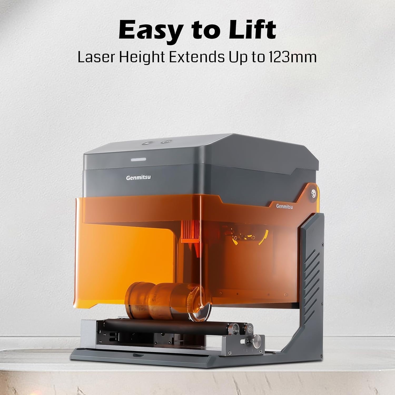 Kiosk 5W Laser Engraver, Light Weight & Portable Laser Engraver Machine, Home Laser Cutter,3.9 x 3.9inch Engraving Area, Laser Safety Class 1