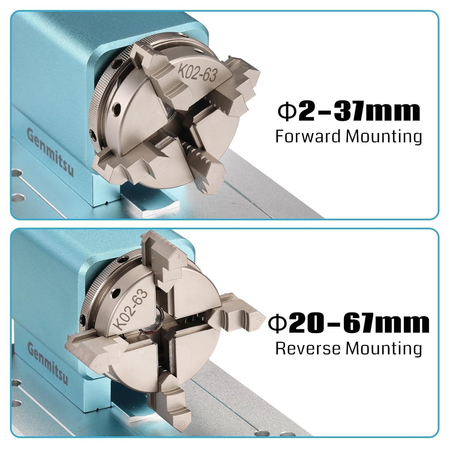 Rotary Module Kit for Prover XL 4030 V1/Prover XL 6050 Plus CNC Router Machine with NEMA23 Planetary Geared Stepper Motor, 4 Jaw Chuck, 10:1 Speed Red