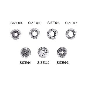 SainSmart Genmitsu 7Pcs ER11 Spring Collet Set for CNC Engraving Milling Lathe Tool 1.0mm-7.0mm